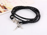 Ethnic Rattle Multi-Layer Bracelet Vintage Dharma Charm Leather Bangle