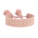 Ethnic Embroidery Braided Bracelet Adjustable Unisex Boho Jewelry Gift