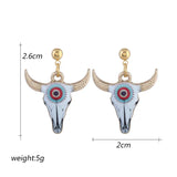 Cowhead Pattern Ethnic Earrings for Women