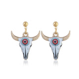 Cowhead Pattern Ethnic Earrings for Women