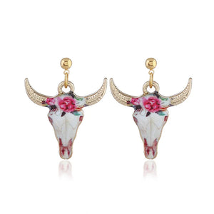 Cowhead Pattern Ethnic Earrings for Women
