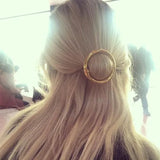 Metal Round Barrettes Hair Clip Hairpins Women's Accessories