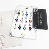 European Birth Stone Pendant Charm Necklace for Women