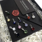 European Birth Stone Pendant Charm Necklace for Women