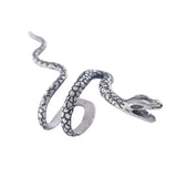 Sterling Silver Snake Ear Clip Retro Earrings