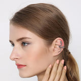 Sterling Silver Snake Ear Clip Retro Earrings