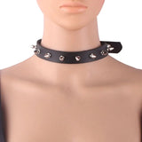 Exaggerated Collar Rivet Cowhide Clavicle Chain Necklace