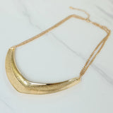 Geometric V-Shaped Metal Necklace Chain for Women Girls