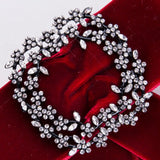 Exaggerated Rhinestone Dress Shirt Brooches Pin Bow Tie Accessories