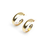 Exaggerated Style Pearl Beads Hoop Earrings Wedding Jewelry