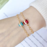 Delicate Round Charm Bracelet for Women
