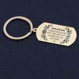 Thankful Keychain: Mom & Dad, for Believing in Me