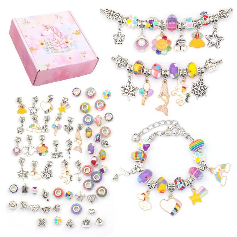 Crystal Bracelet Set Kids Jewelry Calendar Blind Box Girls Christmas Birthday