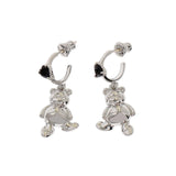 Bear Agate 925 Sterling Silver Earrings for Women Girls