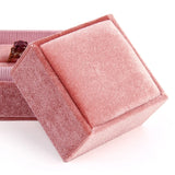 Velvet Jewelry Organizer Box for Rings and Pendants
