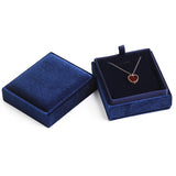 Velvet Jewelry Organizer Box for Rings and Pendants