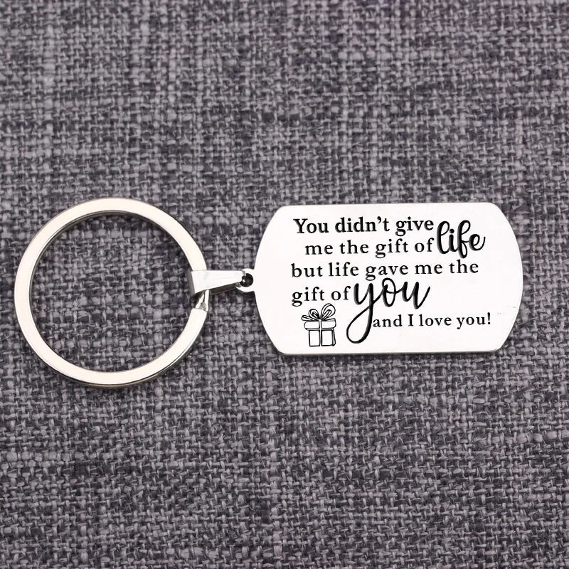 Stepmom Birthday Gift - Love You Keychain