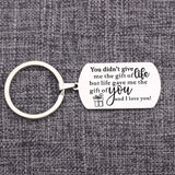 Stepmom Birthday Gift - Love You Keychain
