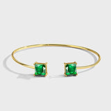 Square Zircon Adjustable Bracelet Women's Jewelry