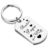 Best Papa Der Welt Keychain Gift - Father's Day from Son or Daughter