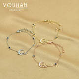 Zircon Temperament Ladies Bracelet Shell and Moon Dual Purpose