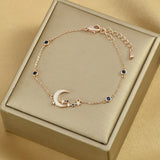 Zircon Temperament Ladies Bracelet Shell and Moon Dual Purpose