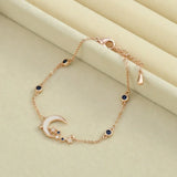 Zircon Temperament Ladies Bracelet Shell and Moon Dual Purpose