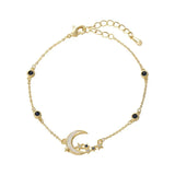 Zircon Temperament Ladies Bracelet Shell and Moon Dual Purpose