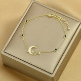 Zircon Temperament Ladies Bracelet Shell and Moon Dual Purpose