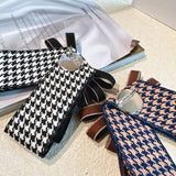 Rhinestone Pearl Bow Tie Brooches for Women