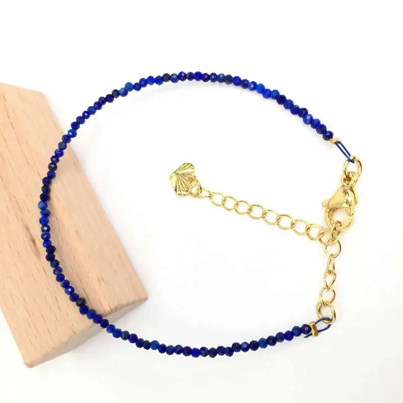 Faceted 2mm Beads Necklace Mini Stone Choker for Men Women