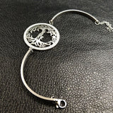 Family Tree of Life Stainless Steel Bangle Bracelet