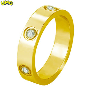 Six Zircon Stainless Steel Ring Set for Women