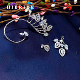 Crystal CZ Ear Cuff Earrings Wedding Party Clip Earring Brincos