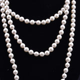 Layered Faux Pearl Choker Necklace for Women