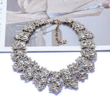 Indian Ethnic Crystal Rhinestone Bib Necklace