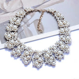 Indian Ethnic Crystal Rhinestone Bib Necklace