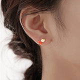 Koi Fish Stud Earrings Wedding Jewelry