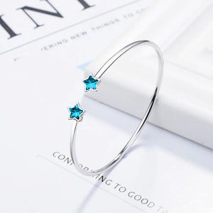 925 Sterling Silver Star River Five Pointed Star Bracelet for Women