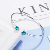 925 Sterling Silver Star River Five Pointed Star Bracelet for Women