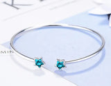 925 Sterling Silver Star River Five Pointed Star Bracelet for Women