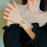 Female Link Chain Bracelet Hypoallergenic Peanut Bangle Jewelry