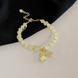 Female Link Chain Bracelet Hypoallergenic Peanut Bangle Jewelry