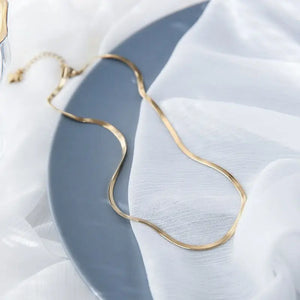 Female Snake Bone Neck Chain Necklace for Women