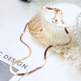 Female Snake Bone Neck Chain Necklace for Women