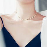 Female Snake Bone Neck Chain Necklace for Women