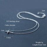 Crystal Jesus Cross Necklace Women