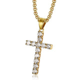 Stainless Steel Cross Pendant Necklace for Men/Women