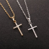 Stainless Steel Cross Pendant Necklace for Men/Women