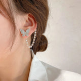 Women's Cold Wind Butterfly Punk Ear Studs Earrings